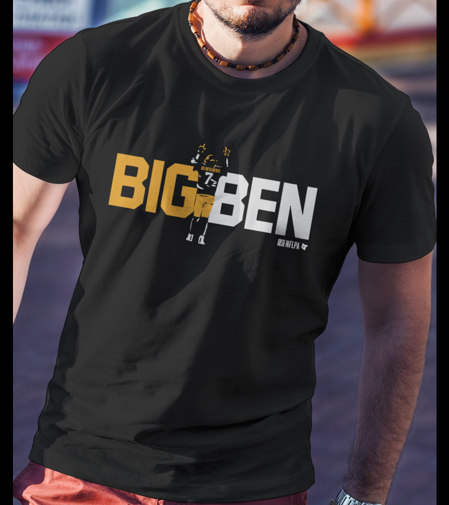 BIG BEN Ben Roethlisberger One Last Time NFLPA T-Shirt