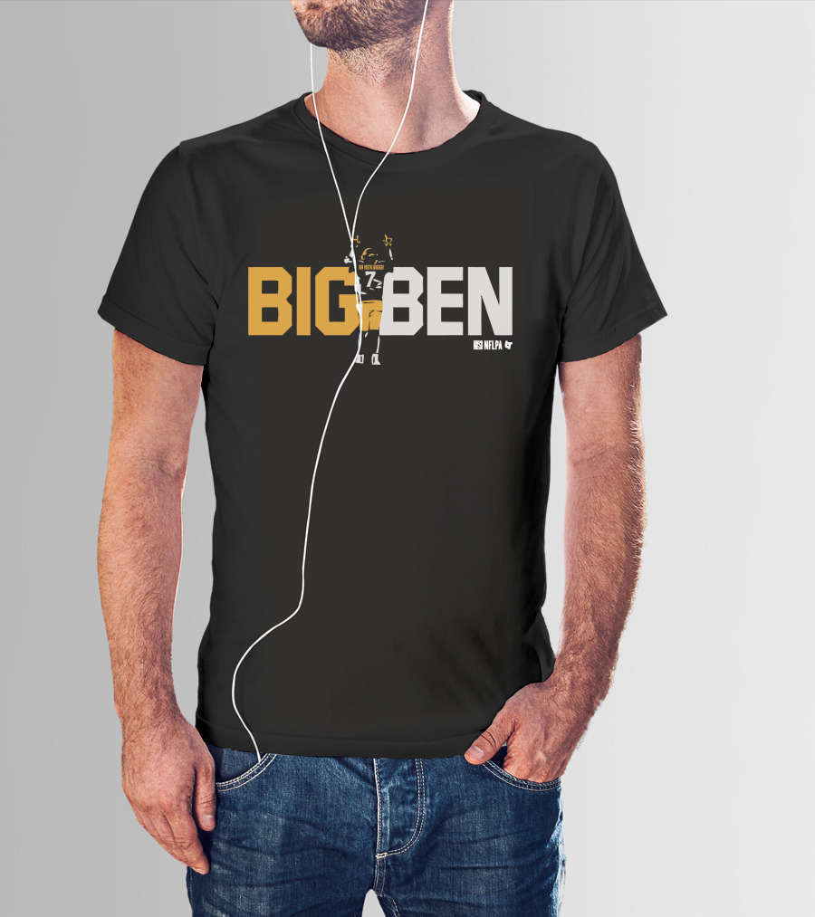 BIG BEN Ben Roethlisberger One Last Time NFLPA T-Shirt