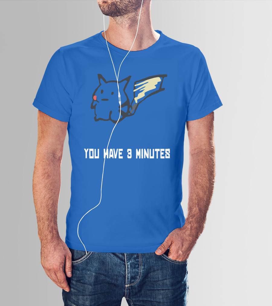 You Have 3 Minutes Pikachu Inspired Joke T-Shirt