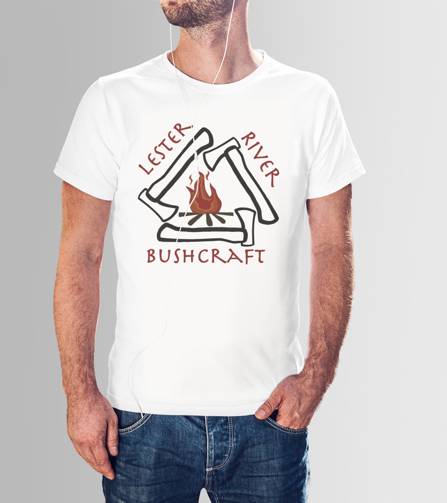 Lester River Bushcraft Axes And Campfire T-Shirt