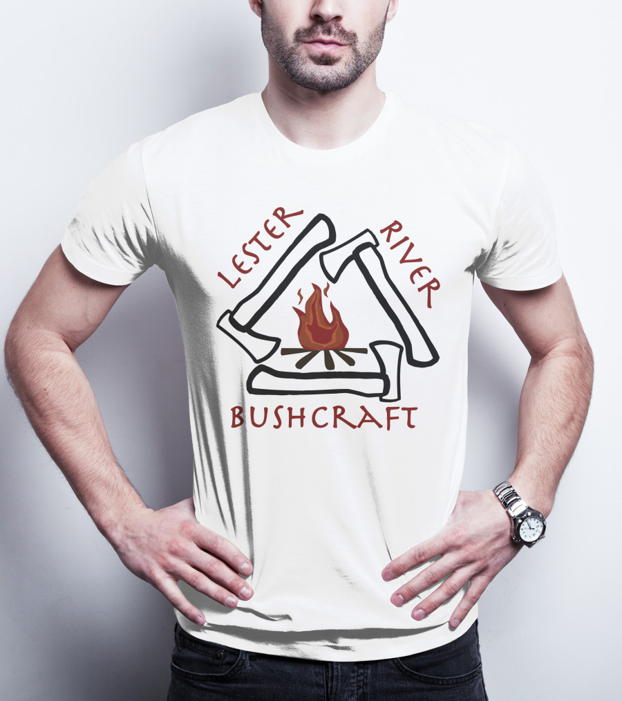 Lester River Bushcraft Axes And Campfire T-Shirt