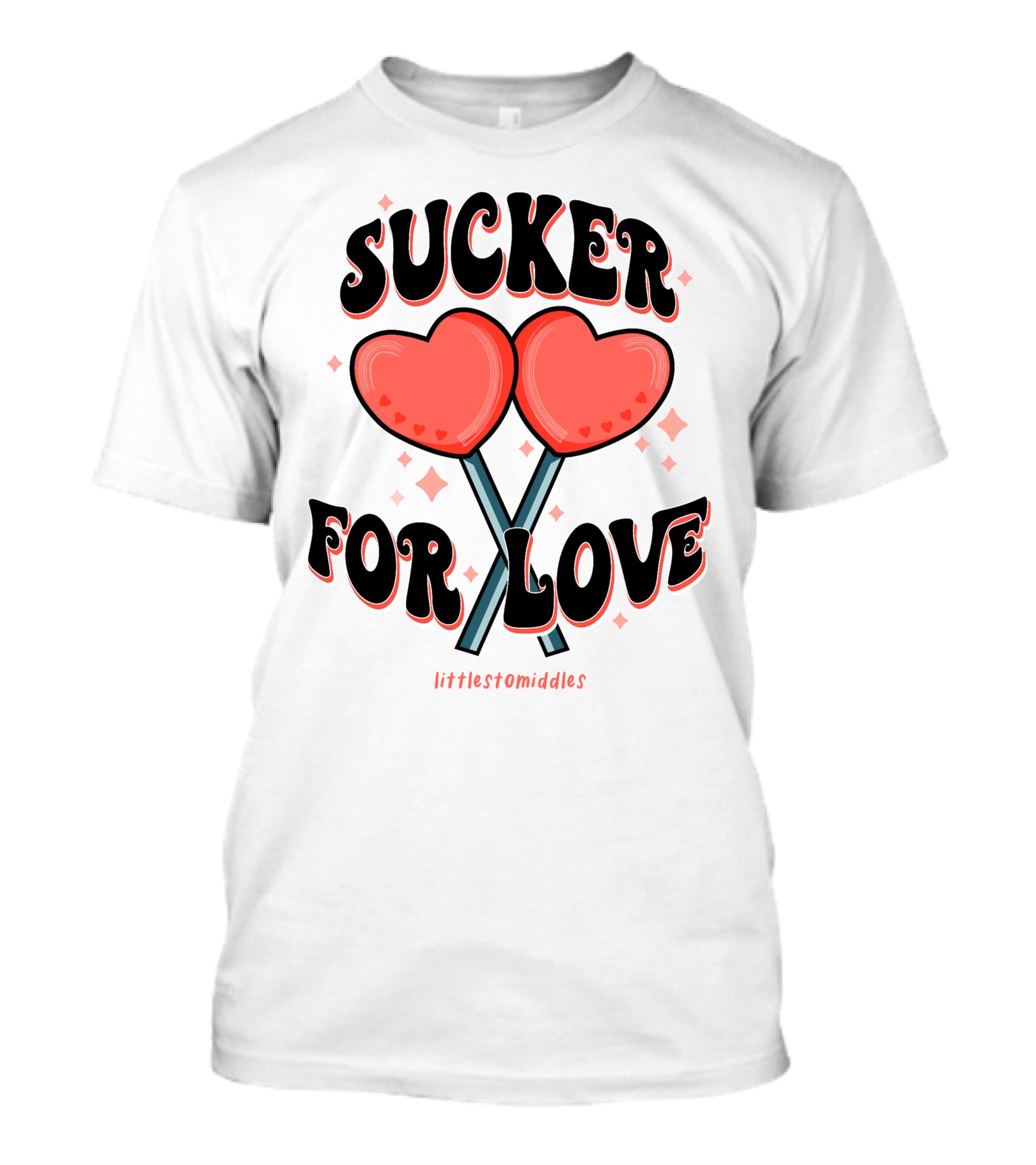 Sucker For Love Heart Lollipops Littlestomiddles T-Shirt
