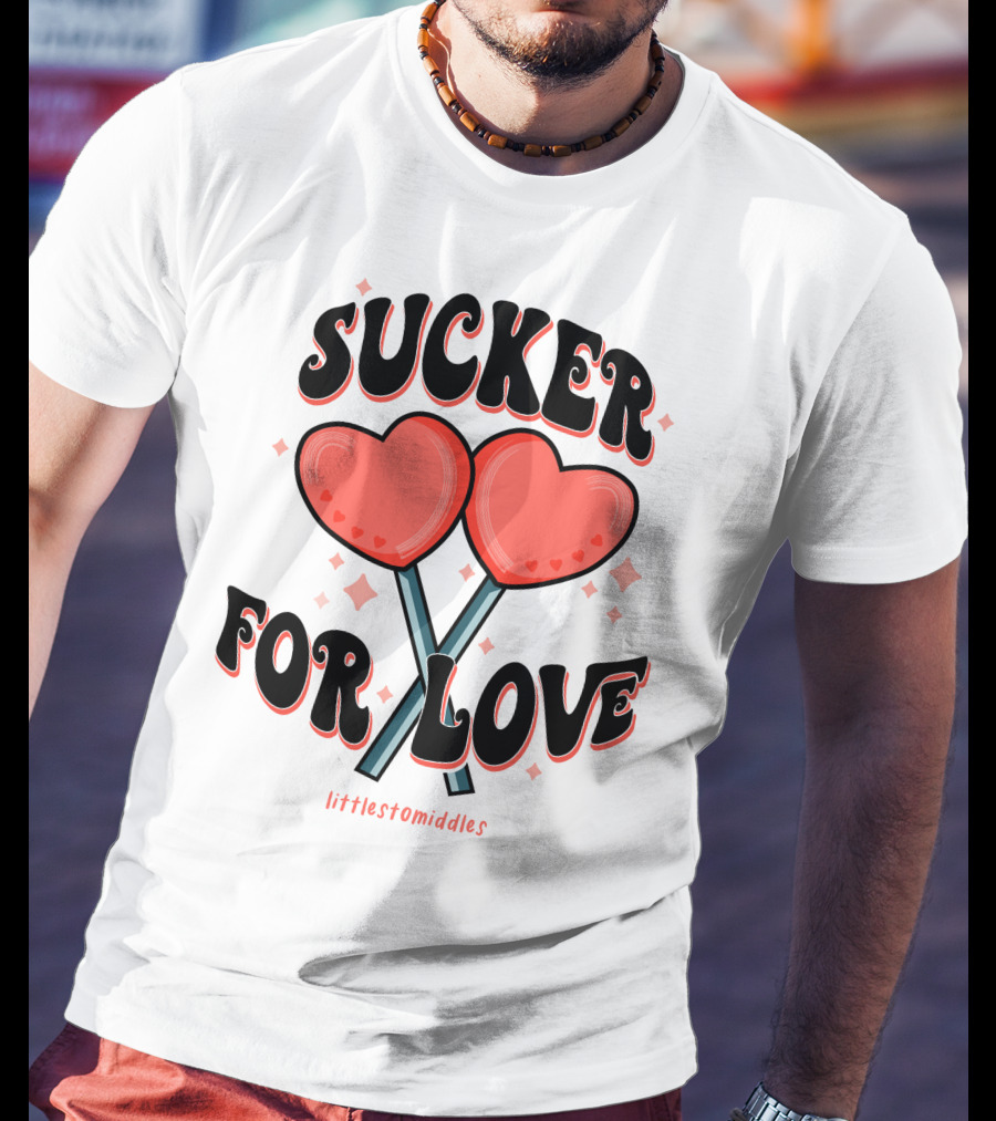 Sucker For Love Heart Lollipops Littlestomiddles T-Shirt