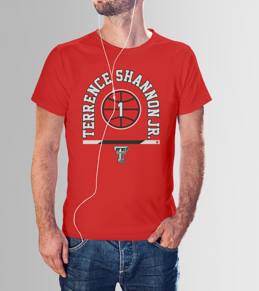 Terrence Shannon Jr. Texas Tech Basketball Number 1 T-Shirt