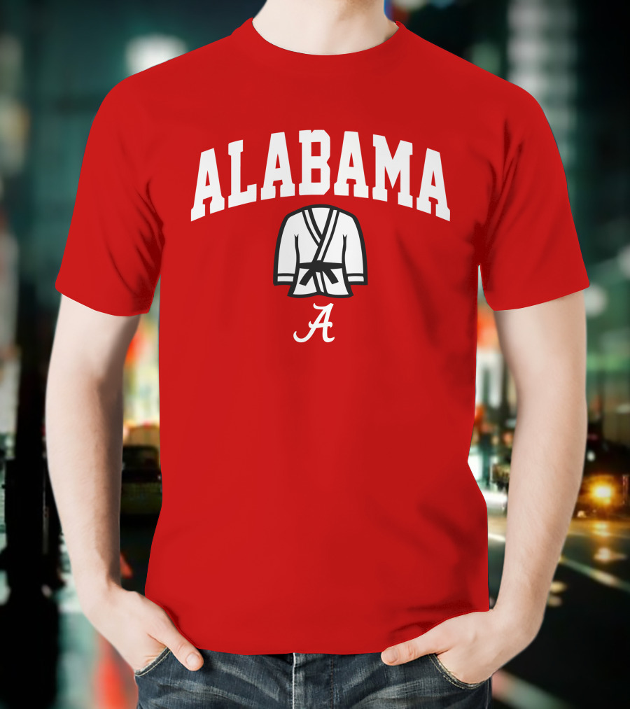 Alabama Kimono Logo With Football Script 'A' T-Shirt