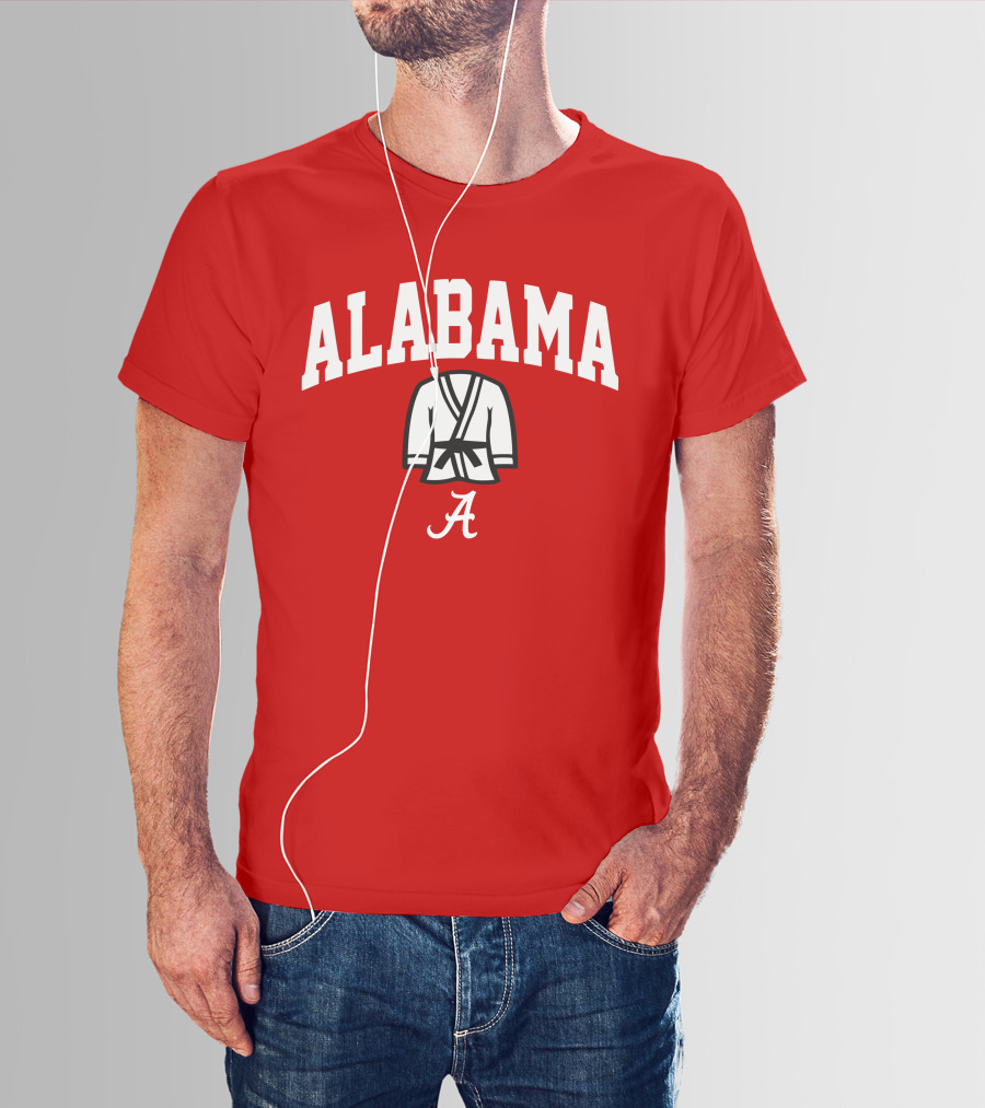 Alabama Kimono Logo With Football Script 'A' T-Shirt