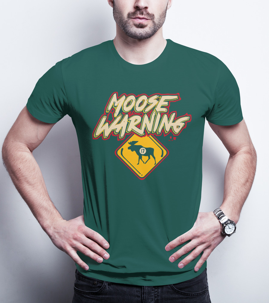 Moose Warning 17 Marcus Foligno T-Shirt
