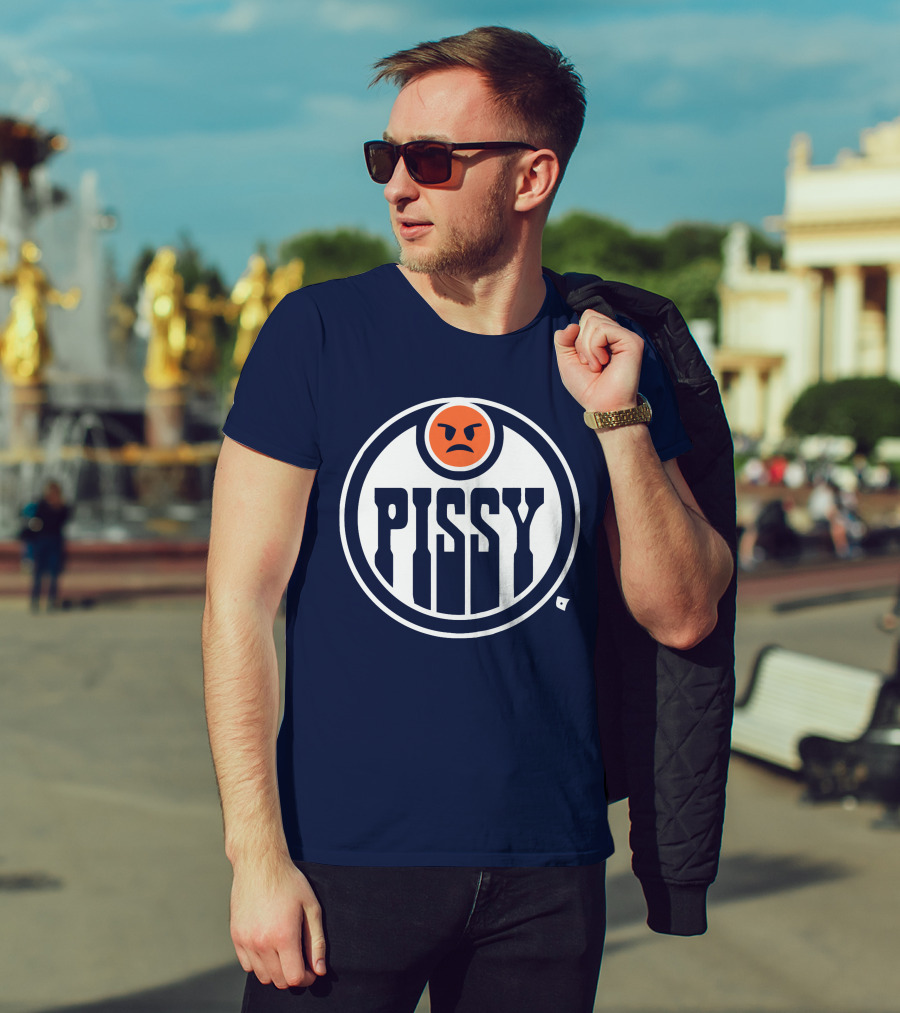 Pissy Emoticon Oilers T-Shirt