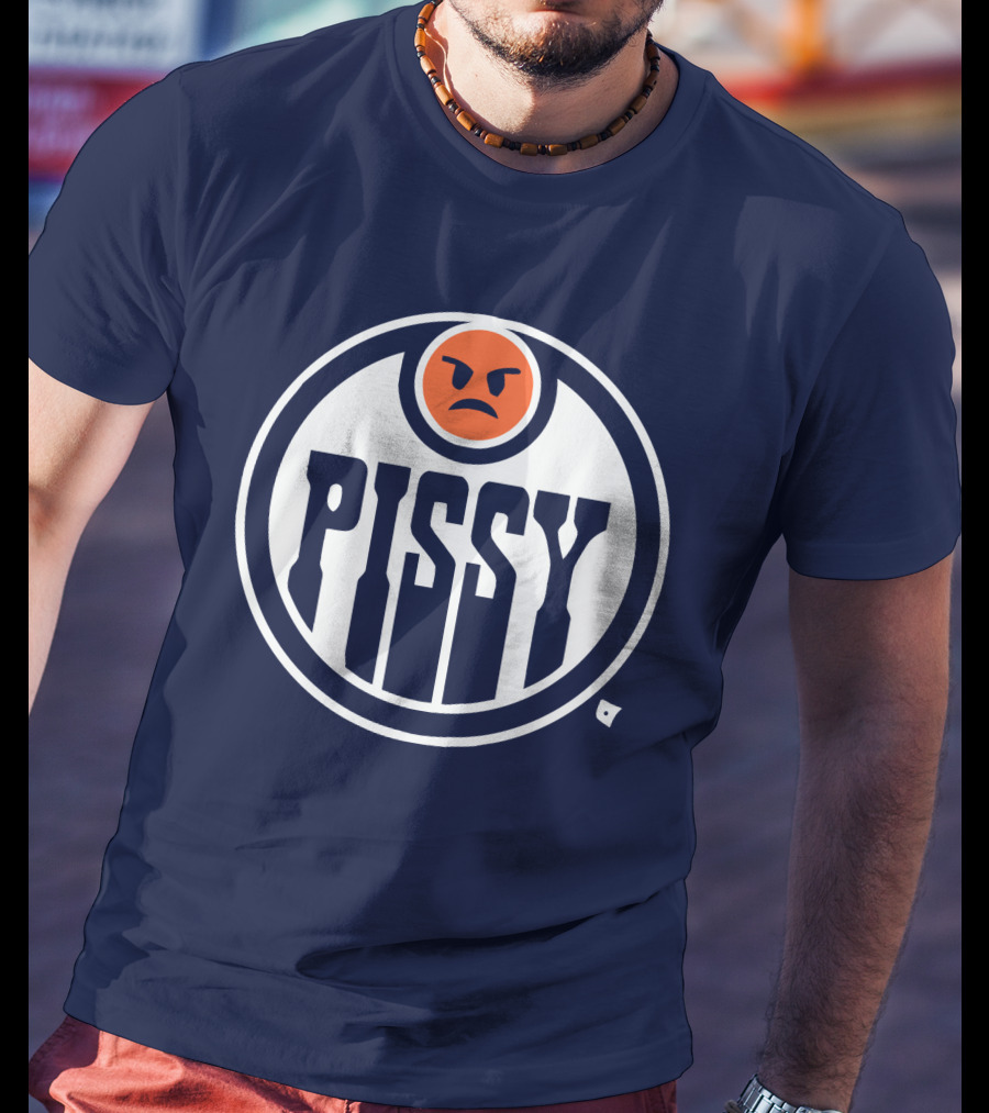Pissy Emoticon Oilers T-Shirt