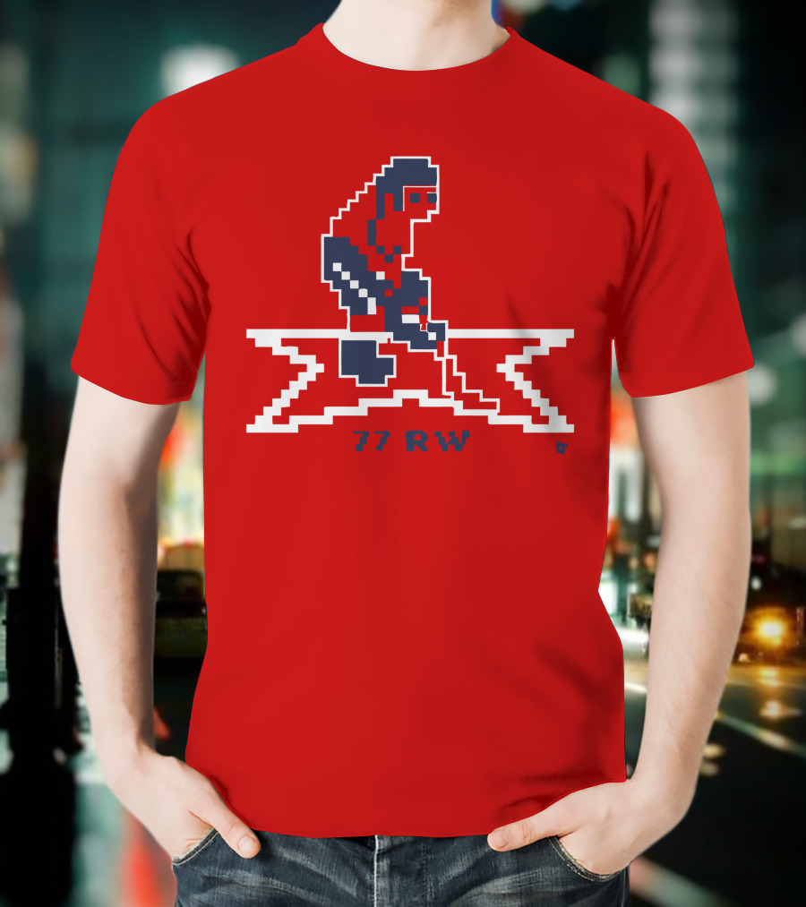 T.J. Oshie 77 RW Throwback Hockey Pixel T-Shirt