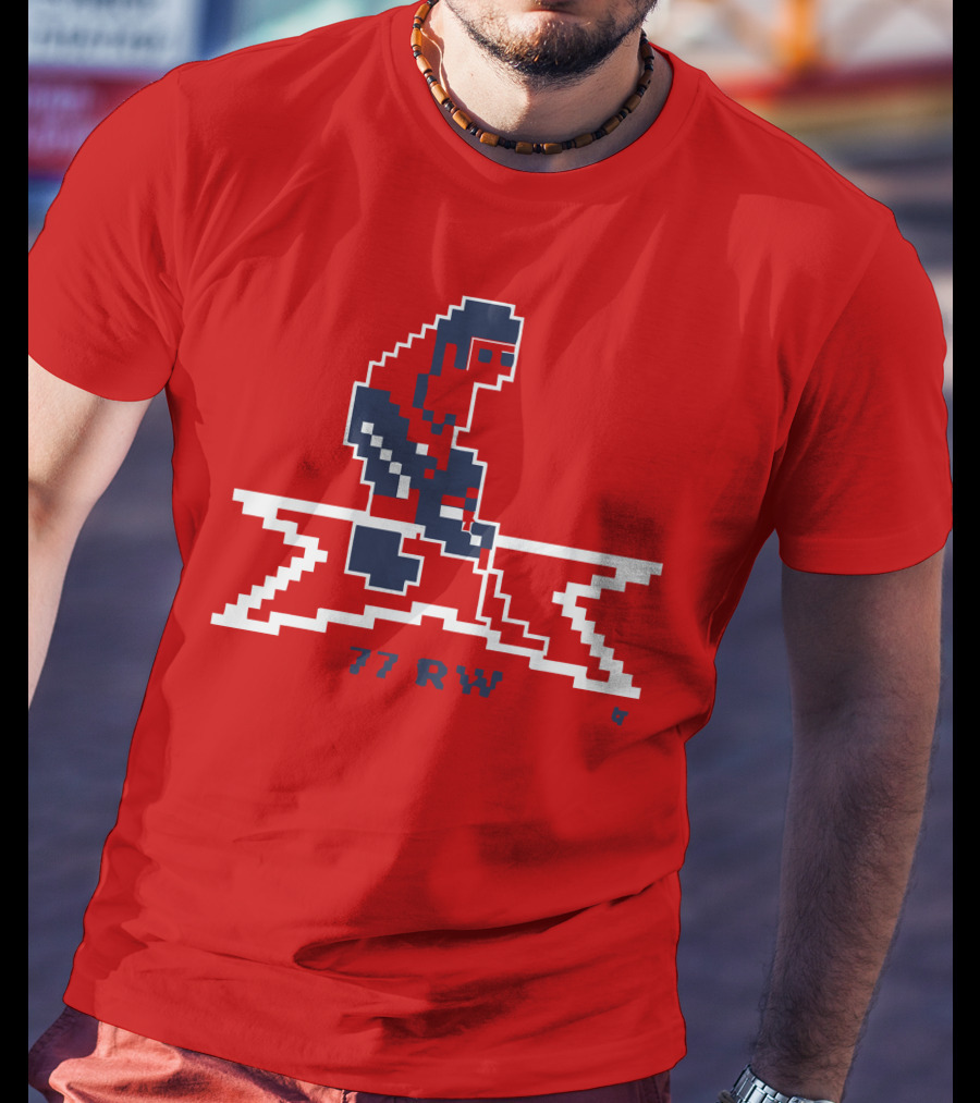 T.J. Oshie 77 RW Throwback Hockey Pixel T-Shirt