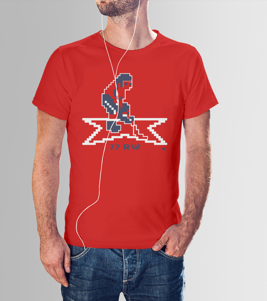 T.J. Oshie 77 RW Throwback Hockey Pixel T-Shirt