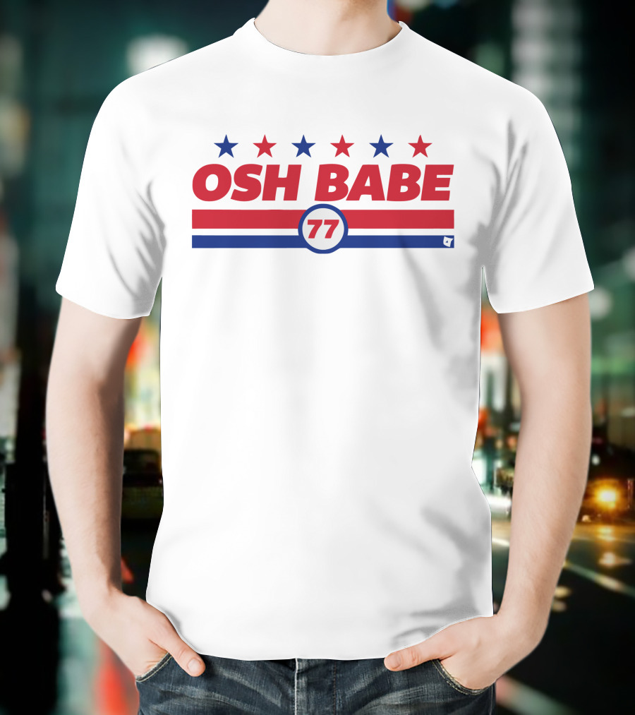 OSH BABE 77 Stars Stripes T.J. Oshie T-Shirt