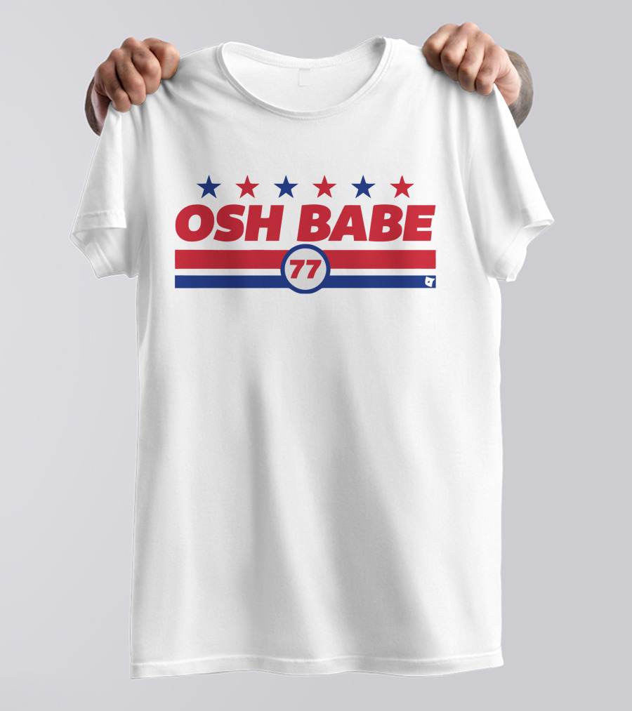 OSH BABE 77 Stars Stripes T.J. Oshie T-Shirt