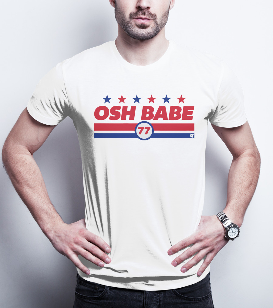 OSH BABE 77 Stars Stripes T.J. Oshie T-Shirt