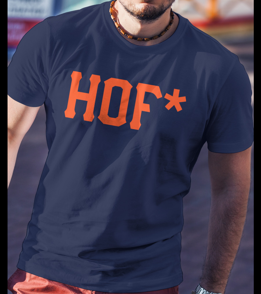 HOF* Navy Orange T-Shirt