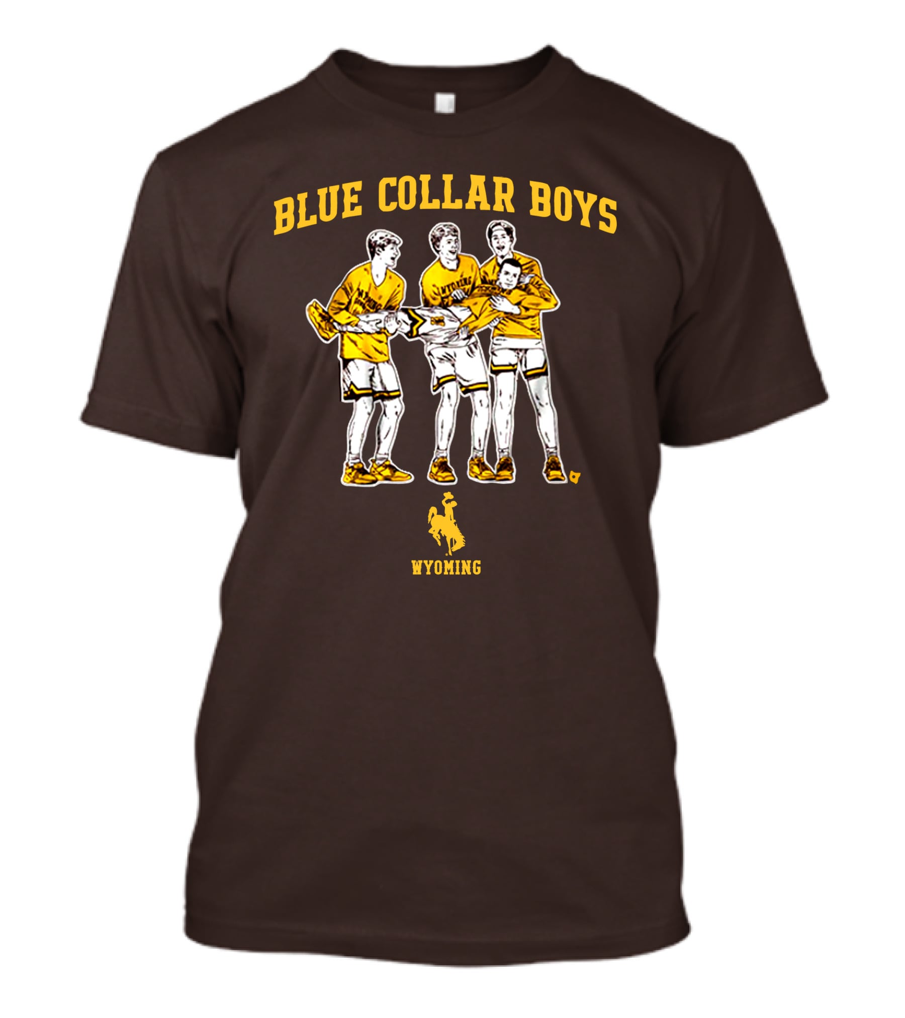 Blue Collar Boys Wyoming Basketball Team T-Shirt