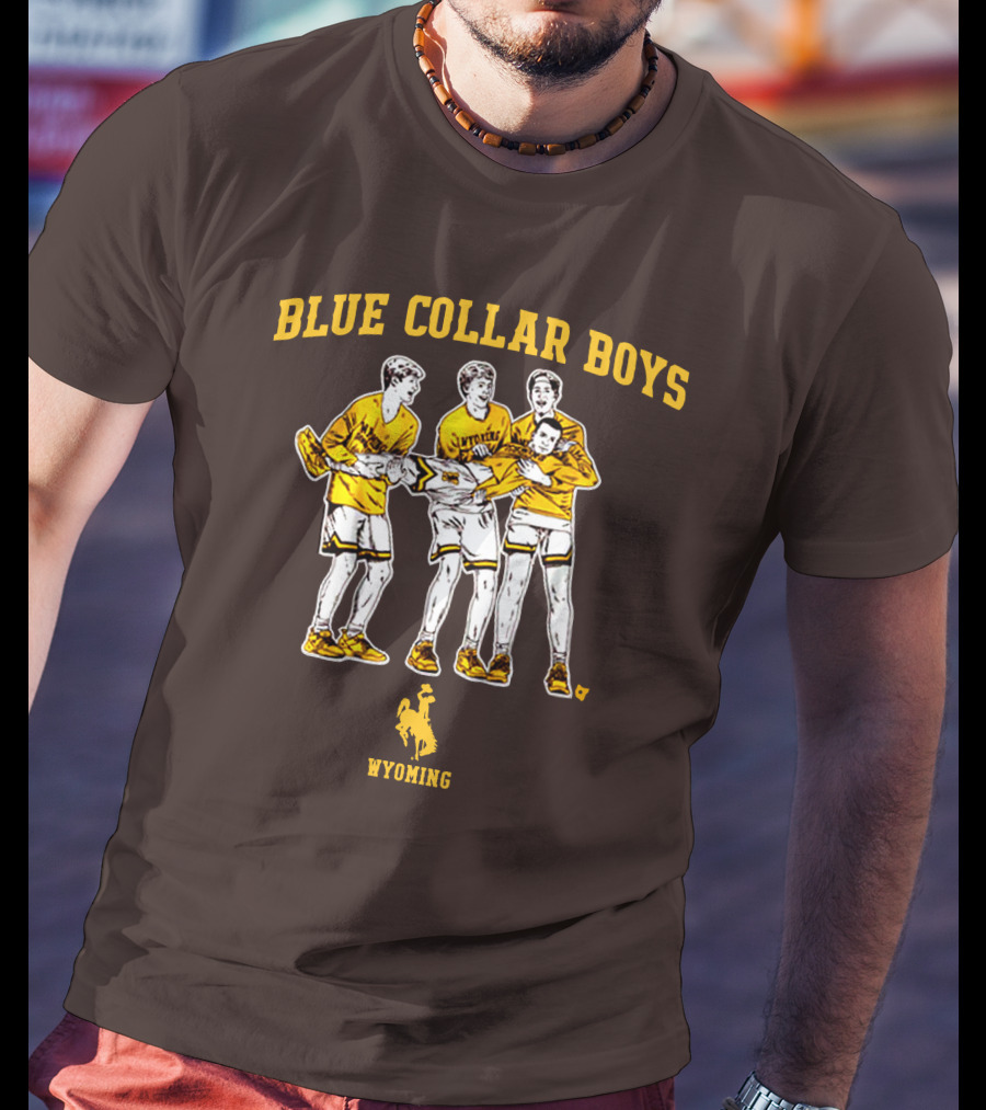 Blue Collar Boys Wyoming Basketball Team T-Shirt