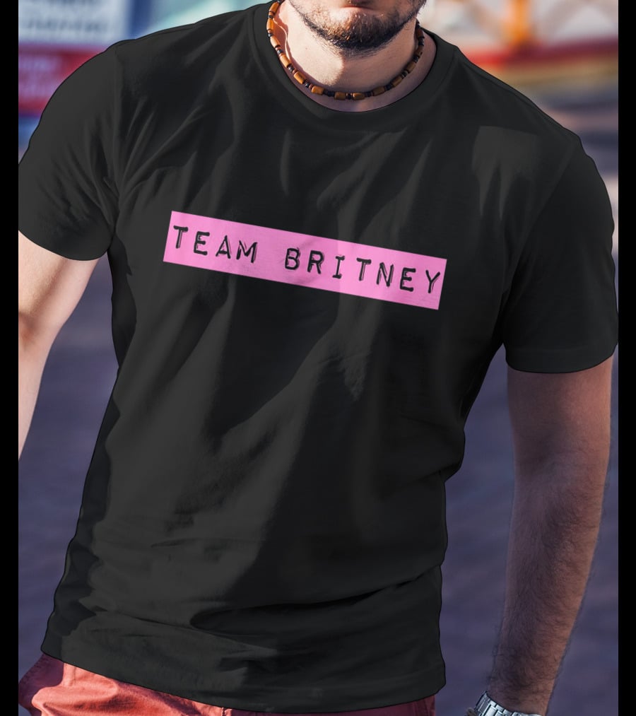 Team Britney Pink Banner T-Shirt