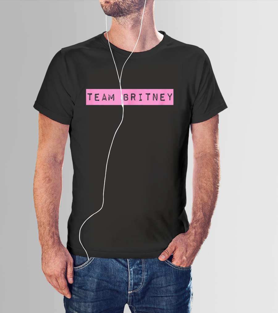 Team Britney Pink Banner T-Shirt