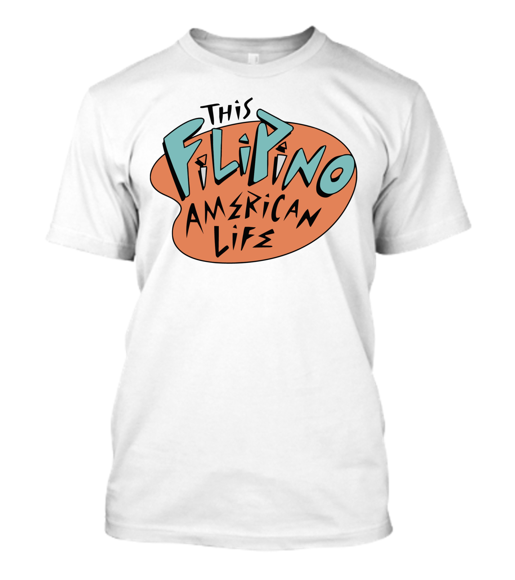 This Filipino American Life TFAL Retro Vibe Text T-Shirt