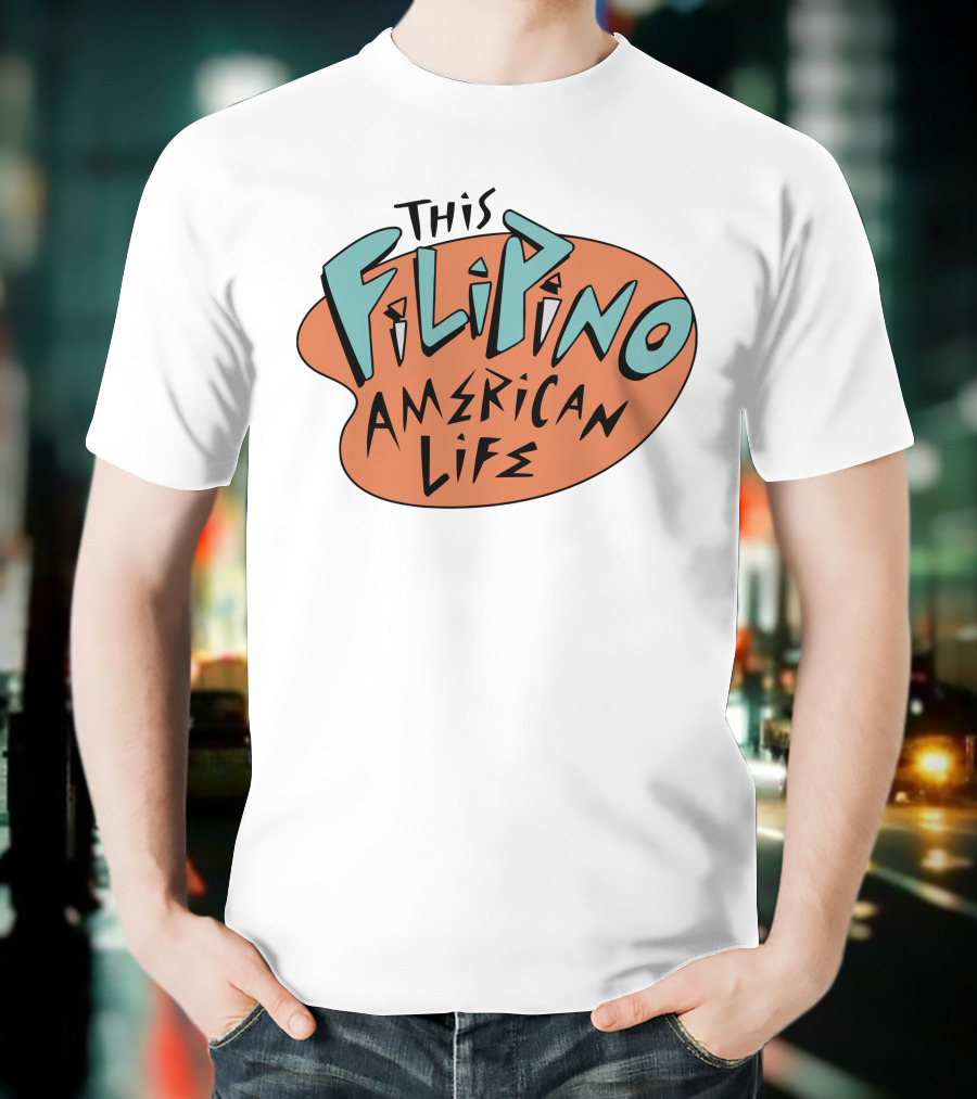 This Filipino American Life TFAL Retro Vibe Text T-Shirt
