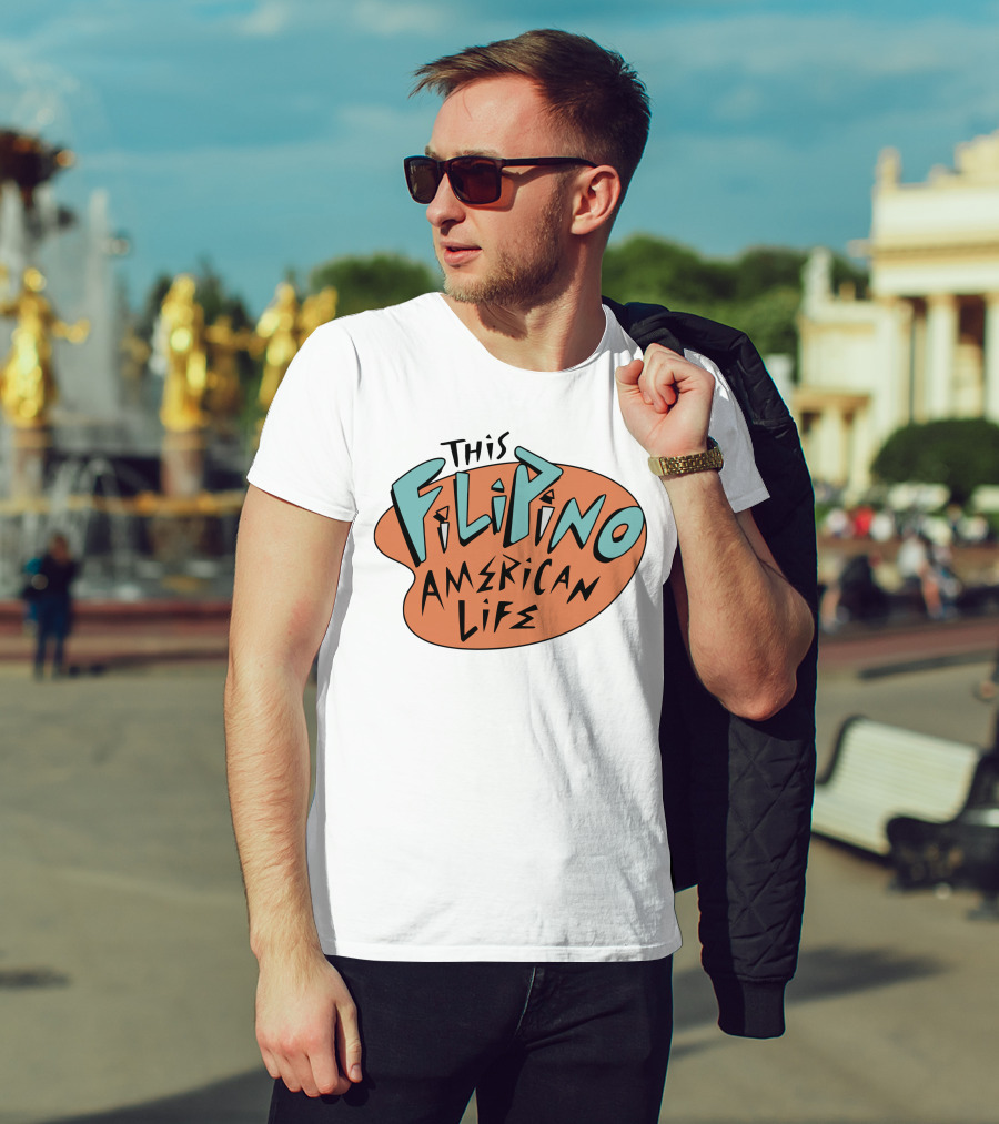 This Filipino American Life TFAL Retro Vibe Text T-Shirt