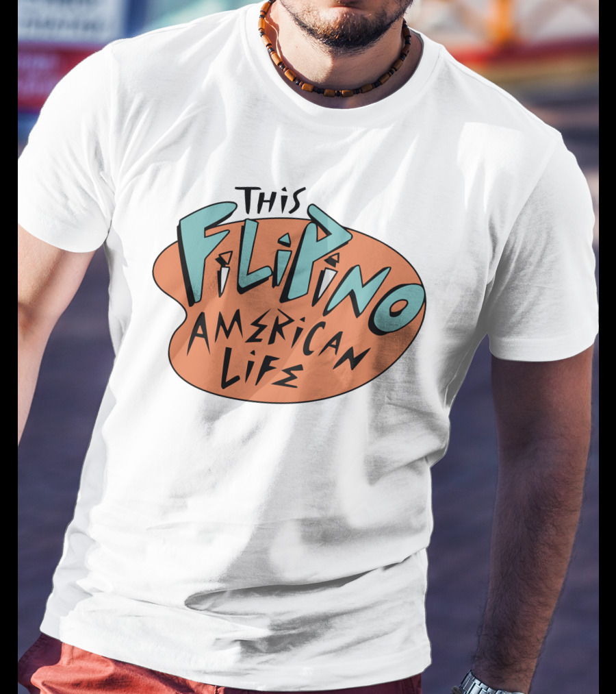 This Filipino American Life TFAL Retro Vibe Text T-Shirt