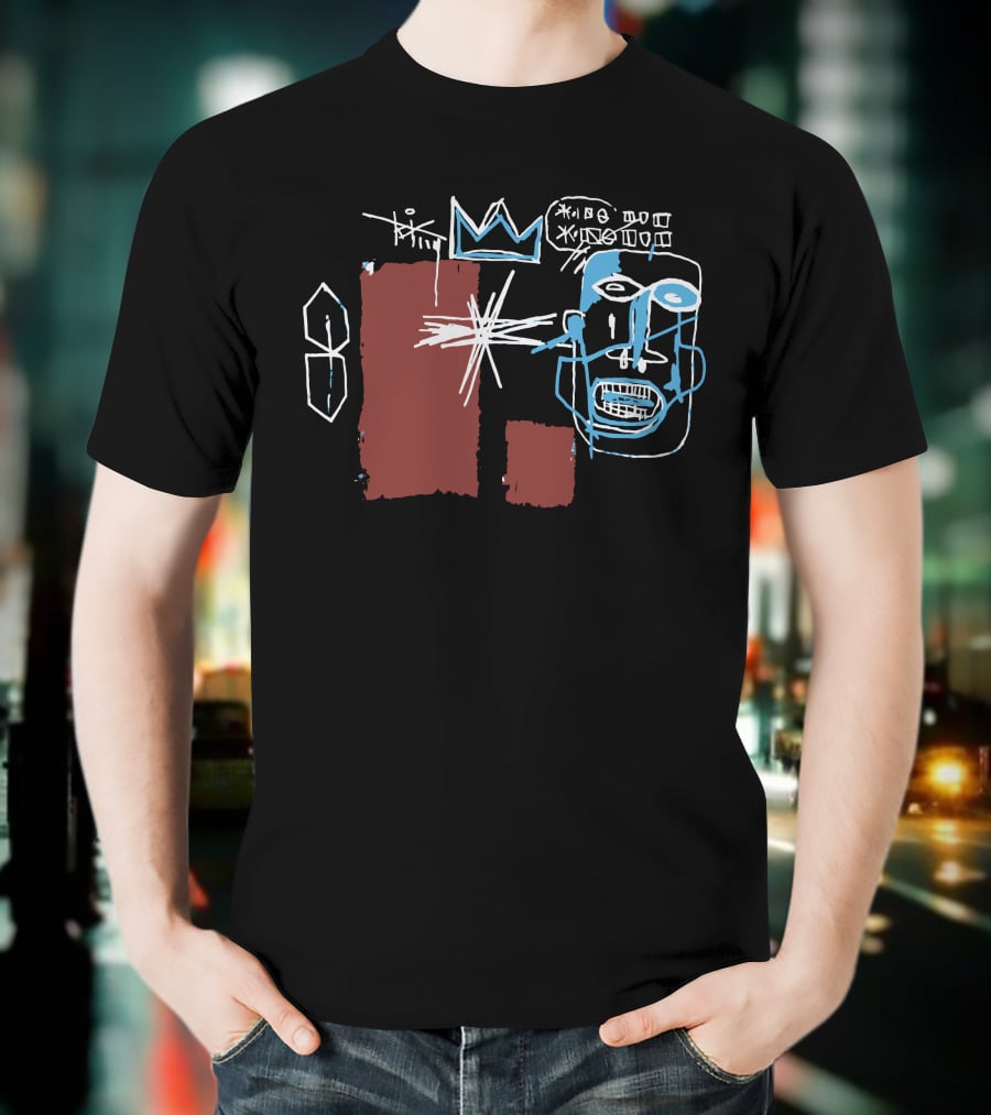 Louis Tomlinson Converse Basquiat Crown Face Sketch T-Shirt