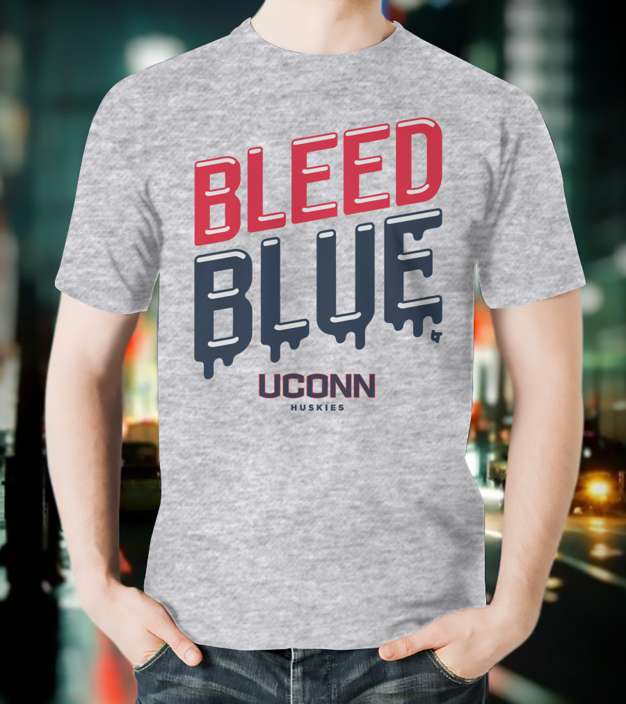 BLEED BLUE UCONN HUSKIES T-Shirt