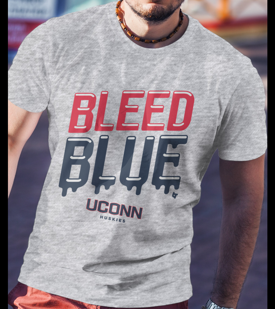 BLEED BLUE UCONN HUSKIES T-Shirt
