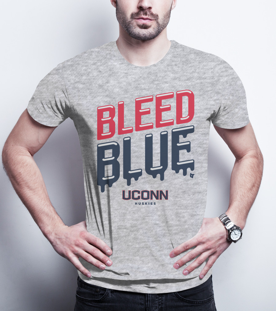 BLEED BLUE UCONN HUSKIES T-Shirt