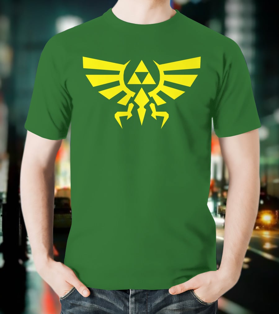 Triforce Hylian Crest And Cargo Shorts T-Shirt