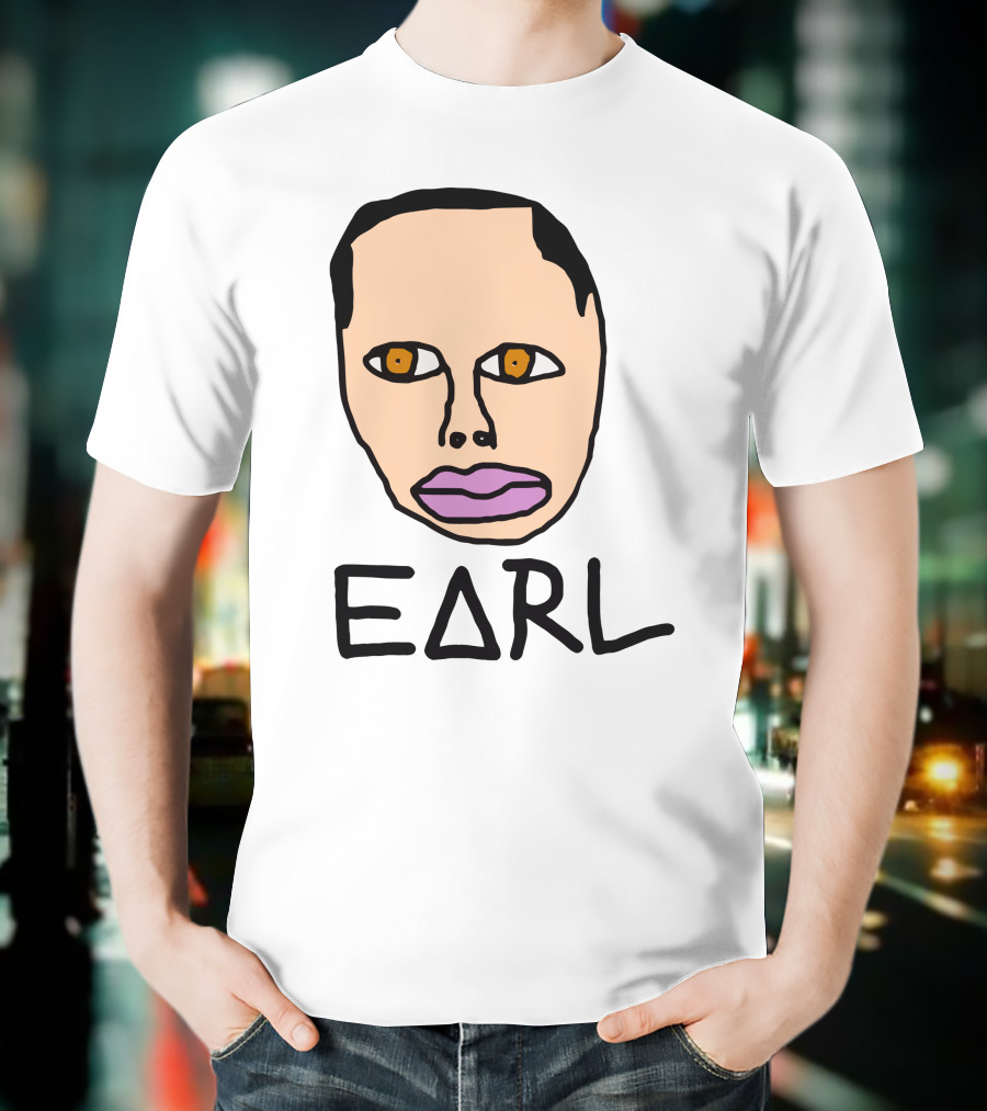 Earl Sweatshirt Odd Future Free Earl Face Drawing T-Shirt