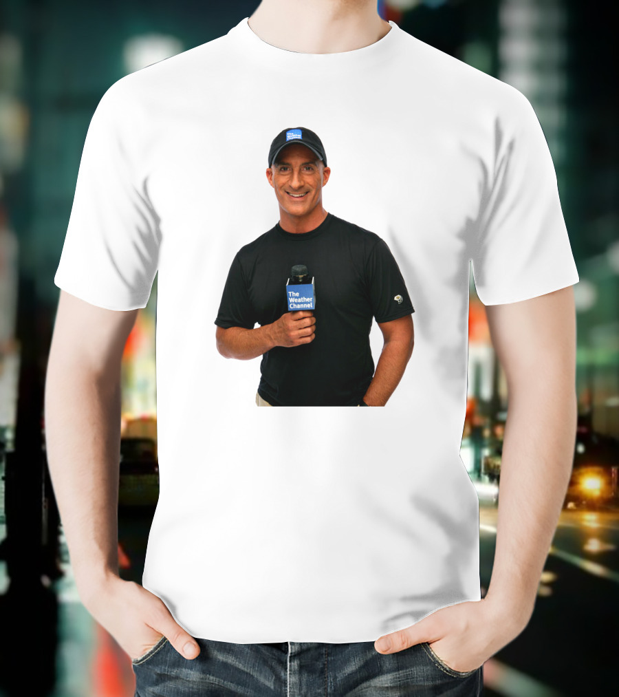 Jim Cantore The Weather Channel Mic And Cap T-Shirt