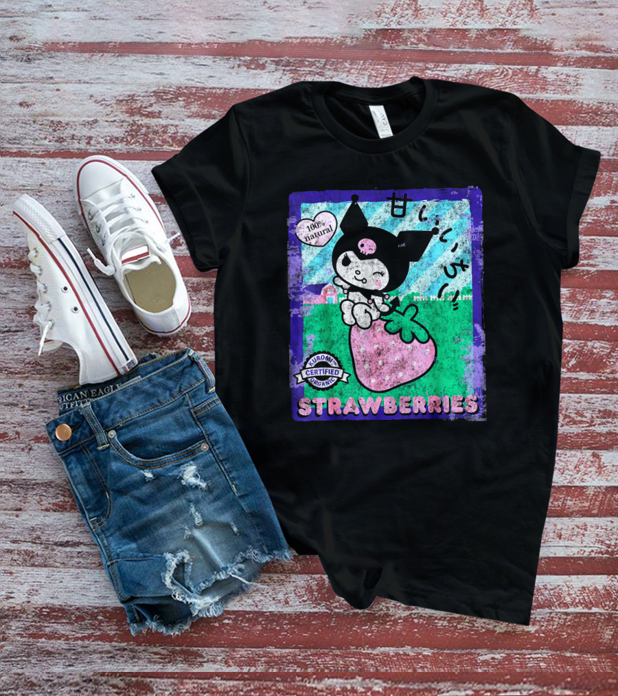 Kuromi Certified Organic 100% Natural Strawberries T-Shirt