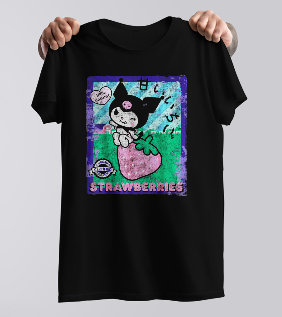 Kuromi Certified Organic 100% Natural Strawberries T-Shirt