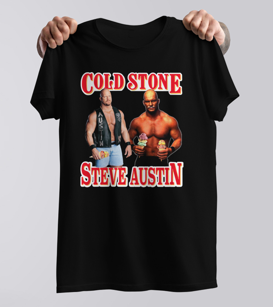 Cold Stone Steve Austin Ice Cream Wrestler Crossover T-Shirt