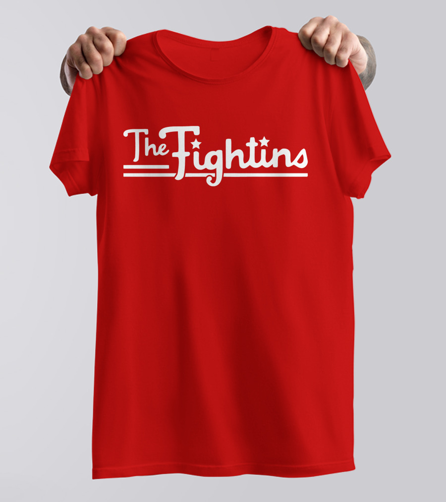 The Fightins Philadelphia Baseball Bold Script Stars Red T-Shirt