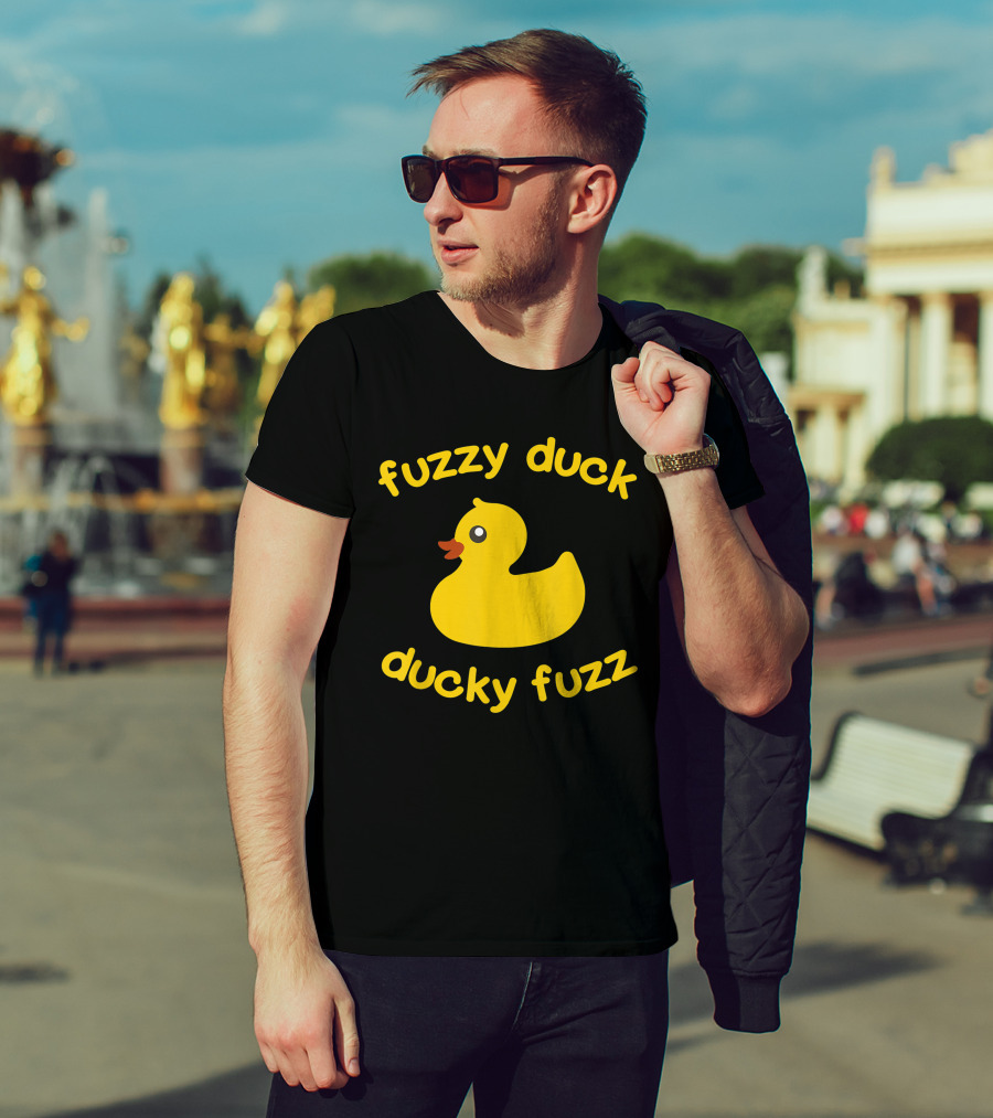Fuzzy Duck Ducky Fuzz Rubber Duck Toy T-Shirt