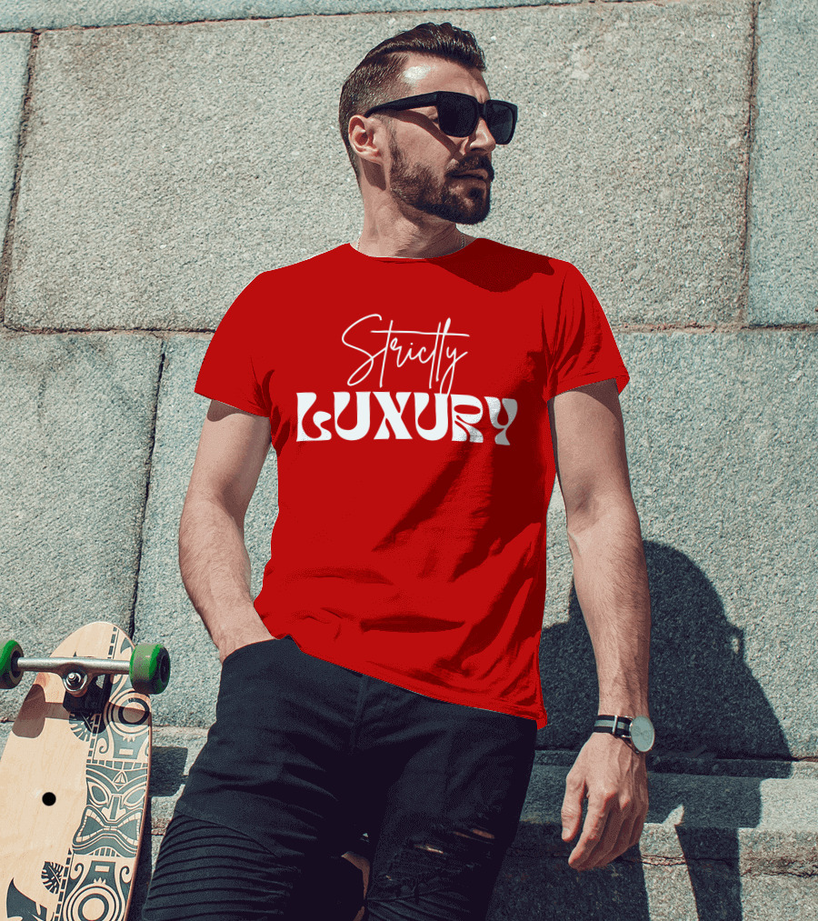Strictly Luxury Red Cropped T-Shirt