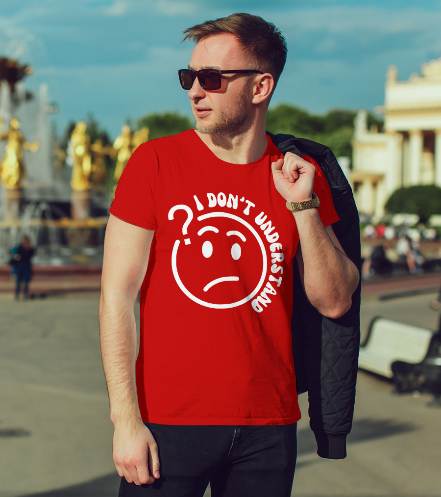 I Don’t Understand Question Mark Face Cropped T-Shirt