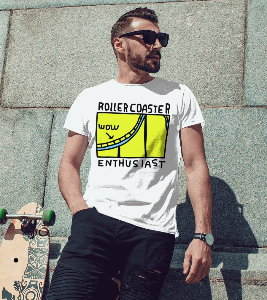Roller Coaster Enthusiast Wow T-Shirt
