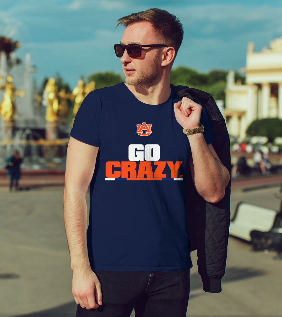 Auburn University Go Crazy Football Tigers T-Shirt
