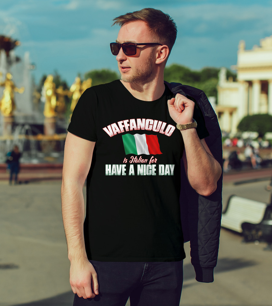 VAFFANCULO Italian Flag Have A Nice Day T-Shirt