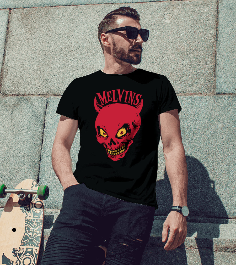 Melvins Red Devil Skull T-Shirt