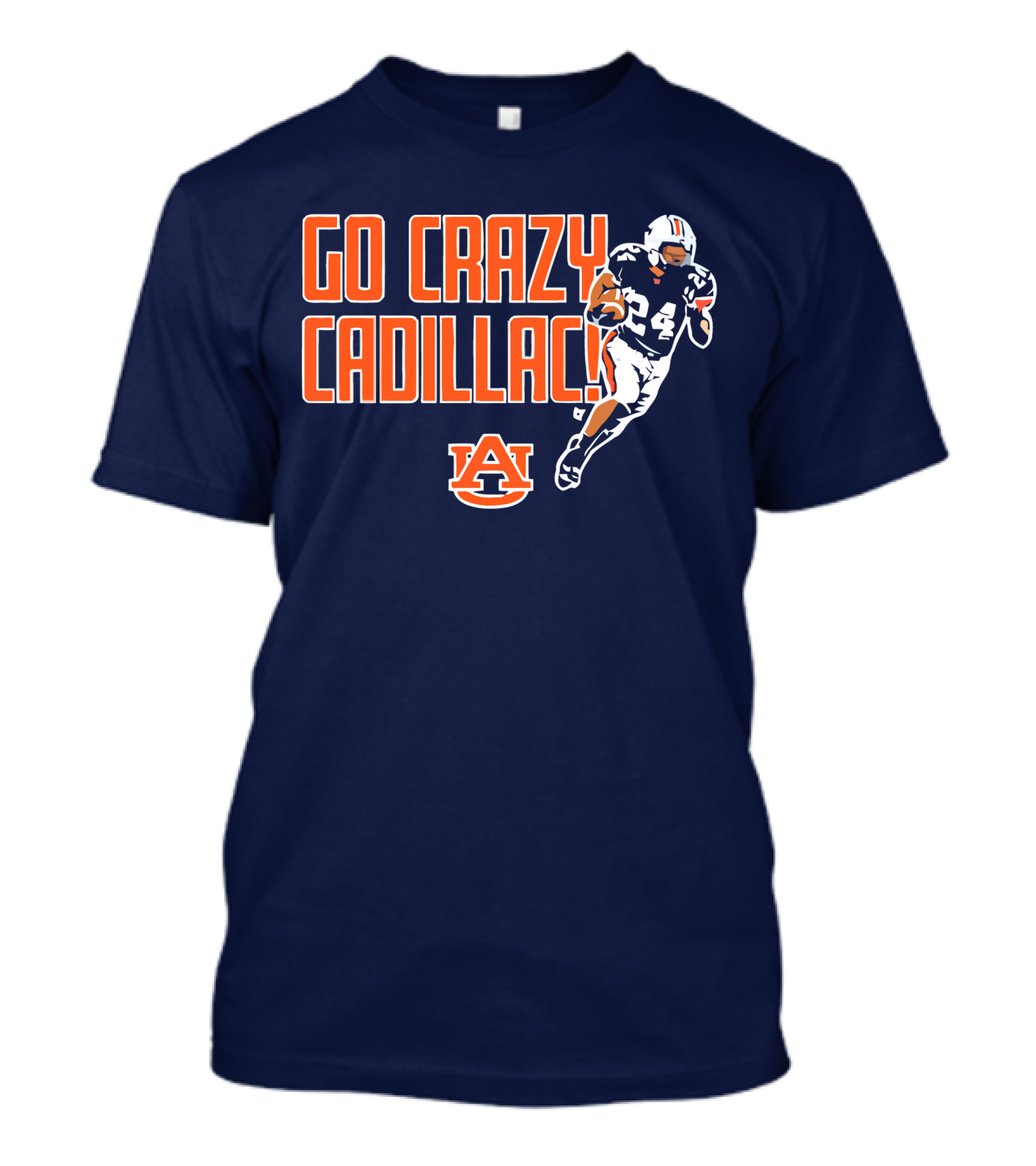 Auburn Football Go Crazy Cadillac Running Back 24 T-Shirt
