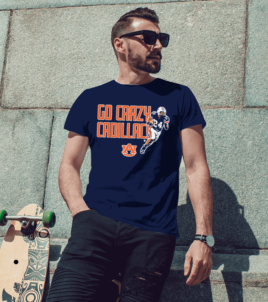 Auburn Football Go Crazy Cadillac Running Back 24 T-Shirt