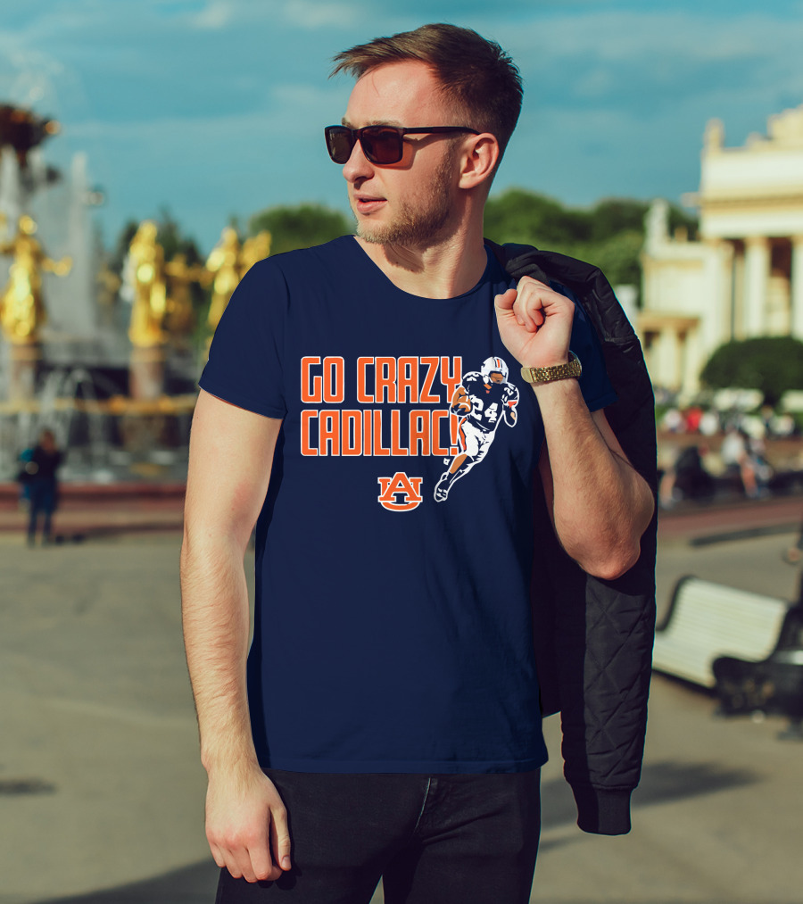Auburn Football Go Crazy Cadillac Running Back 24 T-Shirt
