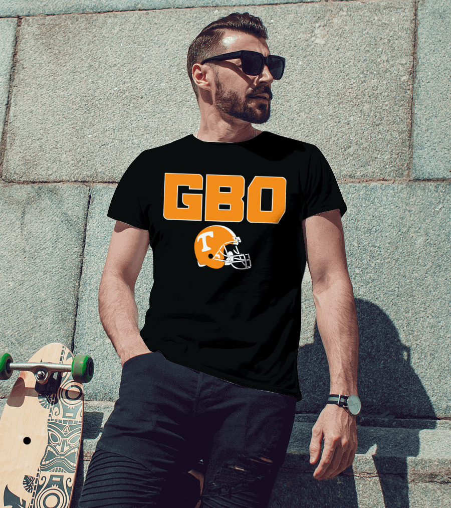 GBO Tennessee Football Go Big Orange T Helmet T-Shirt